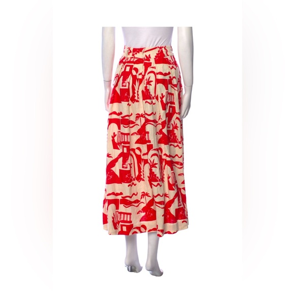 Rare two Piece Mara Hoffman top and skirt red print XS / 0 - Picture 8 of 10